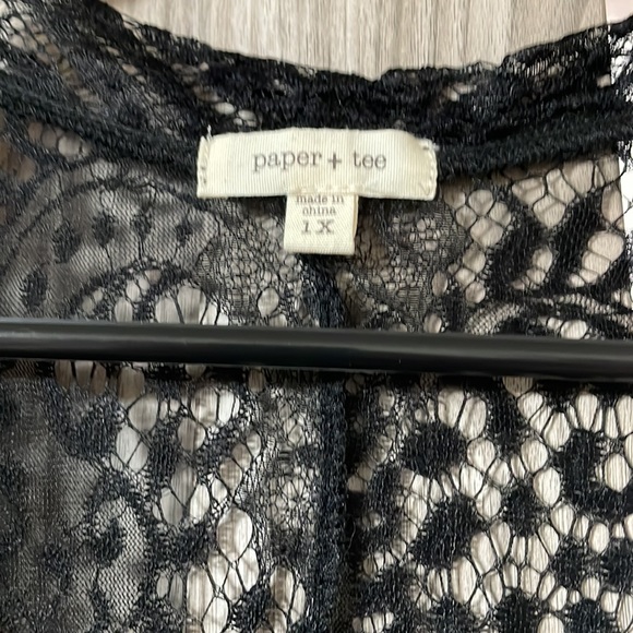 1X lace kimono - Picture 2 of 3